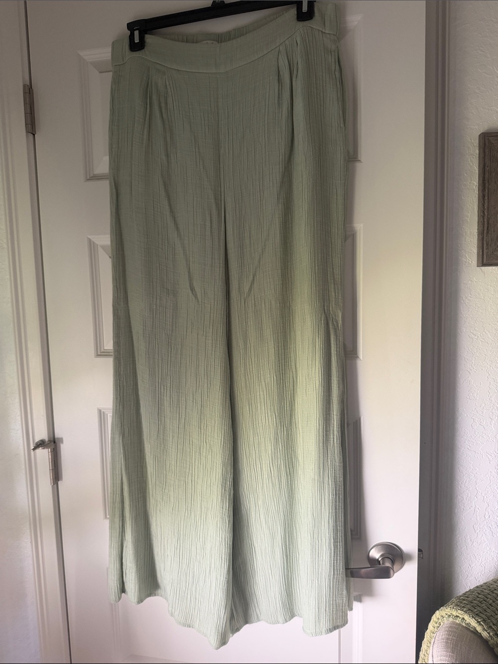 Wonderly Light Sage Wide-Leg Pants